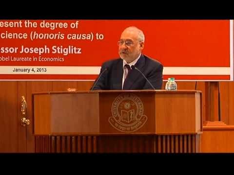 Distinguished Lecture by Nobel Laureate Prof. Joseph E. Stiglitz