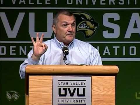 UVU: Daniel “Rudy” Ruettiger speaks to UVU Students