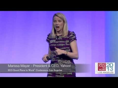 Marissa Mayer keynote at the Great Place to Work Conference