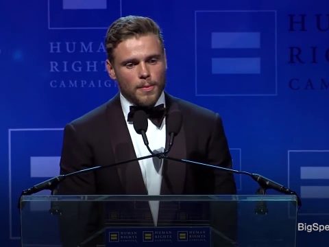 Receives the HRC Visibility Award – Gus Kenworthy