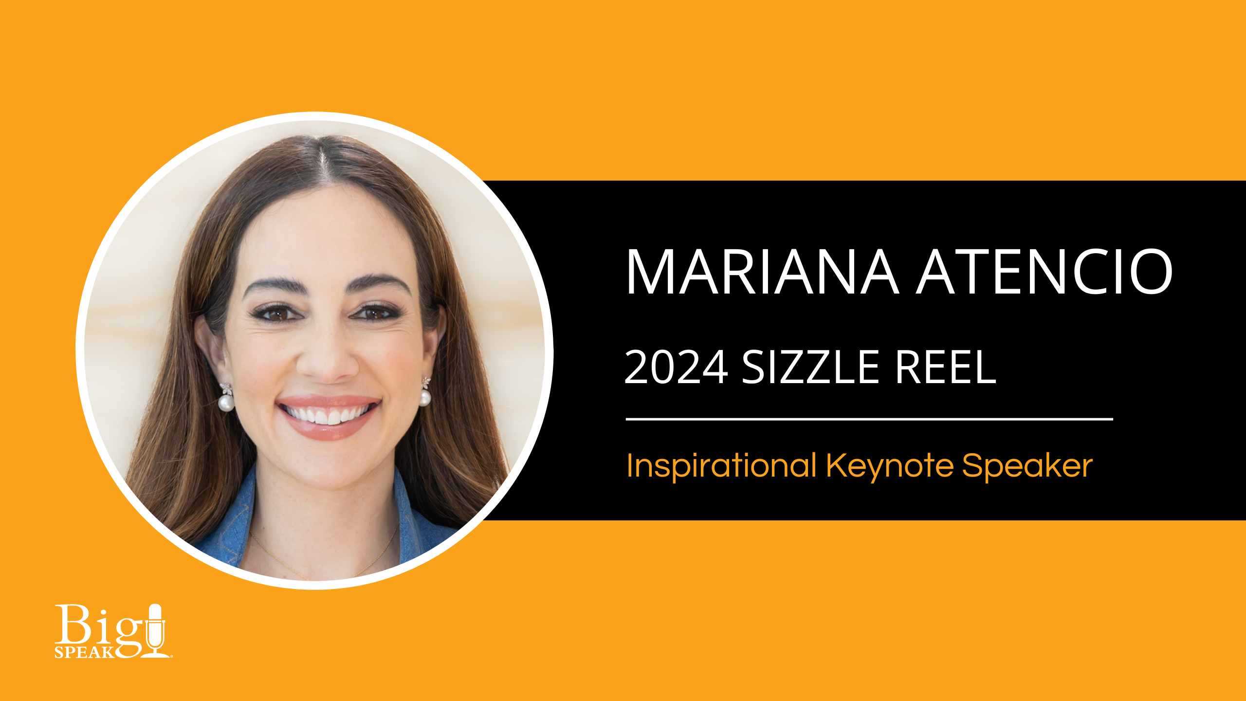 Mariana Atencio Inspirational Keynote Speaker - 2024 Sizzle Reel ...