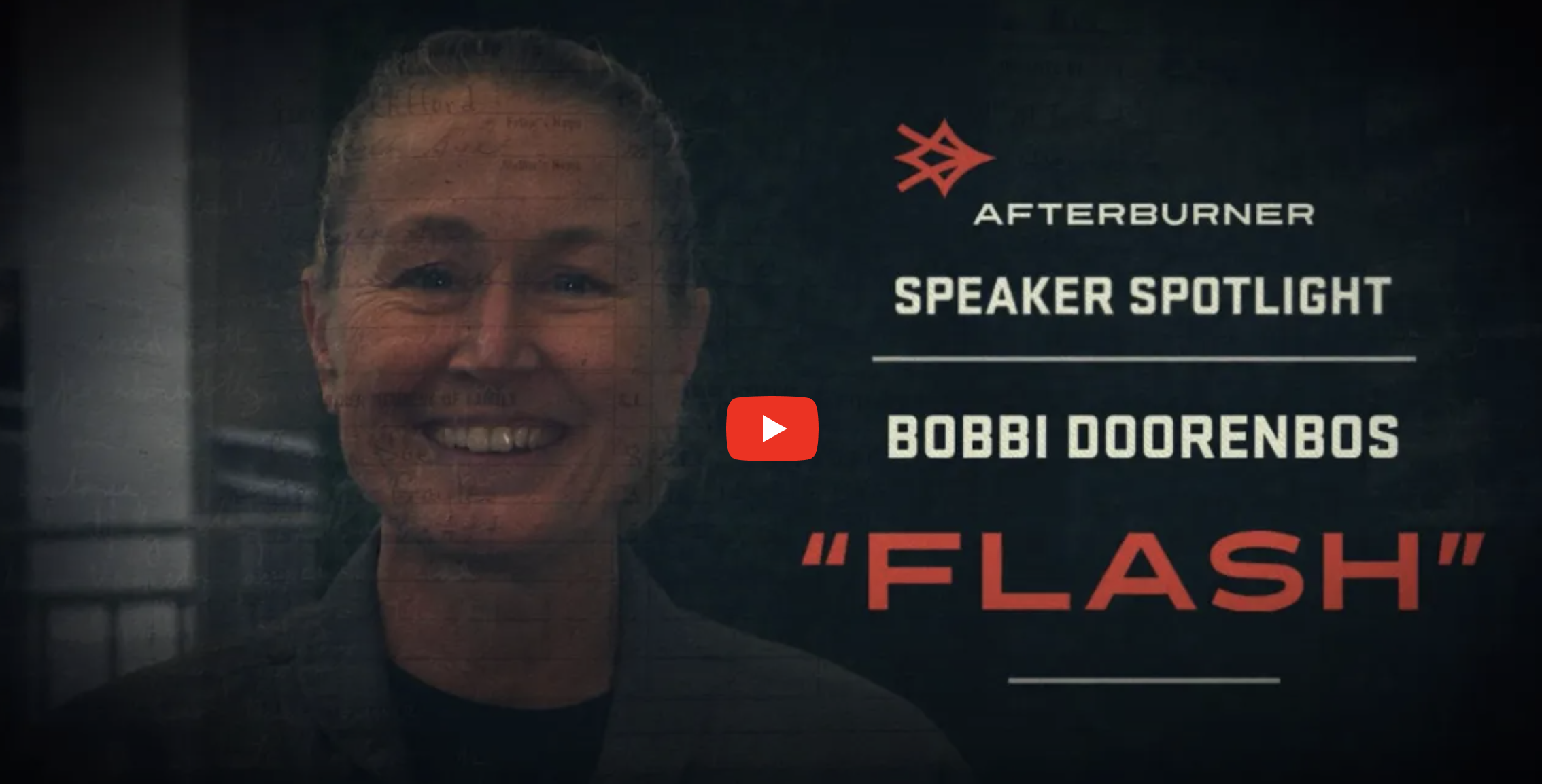 Bobbi “Flash” Doorenbos speaker showreel | Afterburner, Inc.